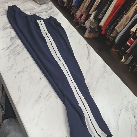 Palm Angels Navy Joggers with White Stripes - Picture 8 of 10